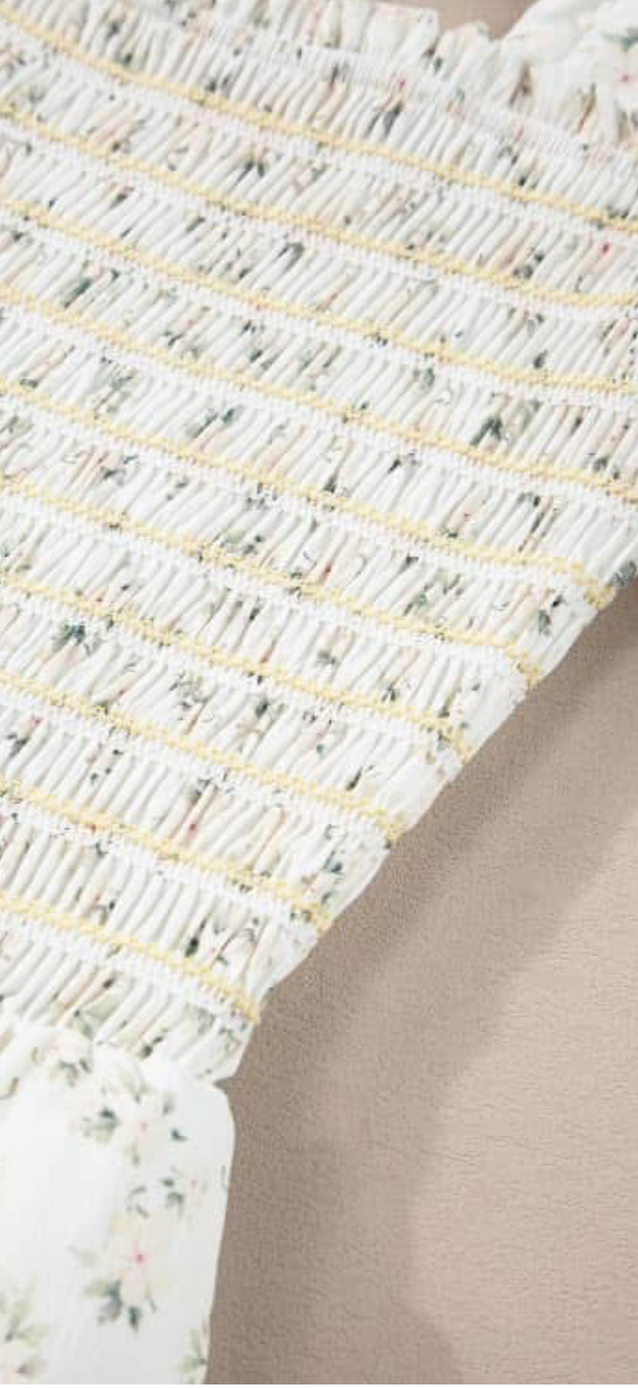 Floral Shirred Maxi Dress