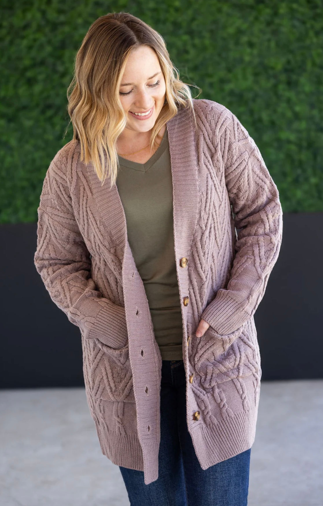 Brooks Button Sweater Cardigan