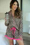 Leopard Ruffle Pajama Set