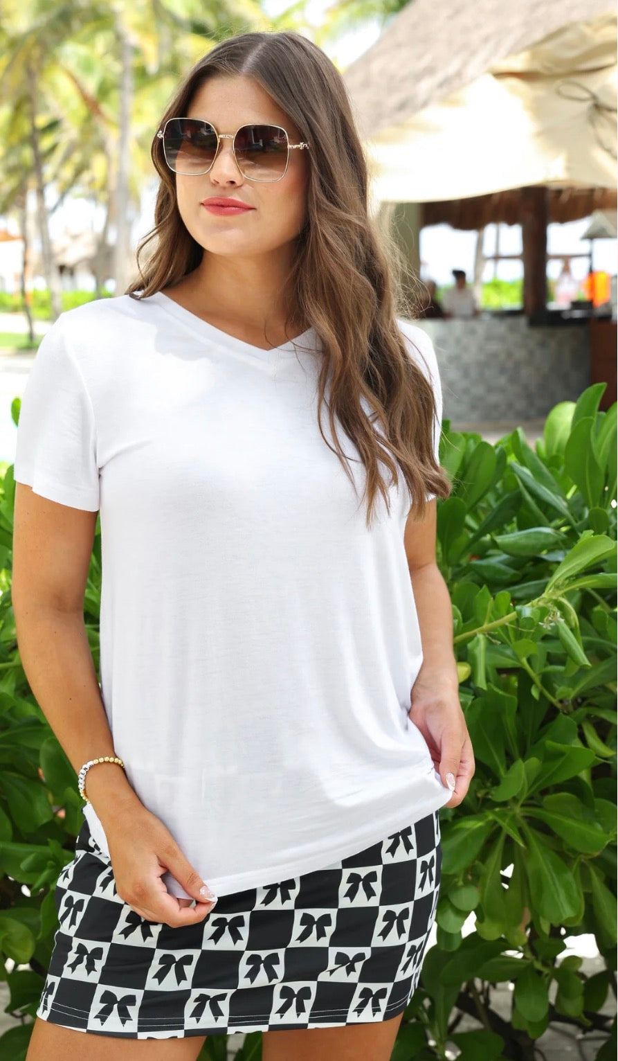White Basic Tee