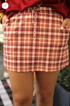 Thankful Plaid Skort