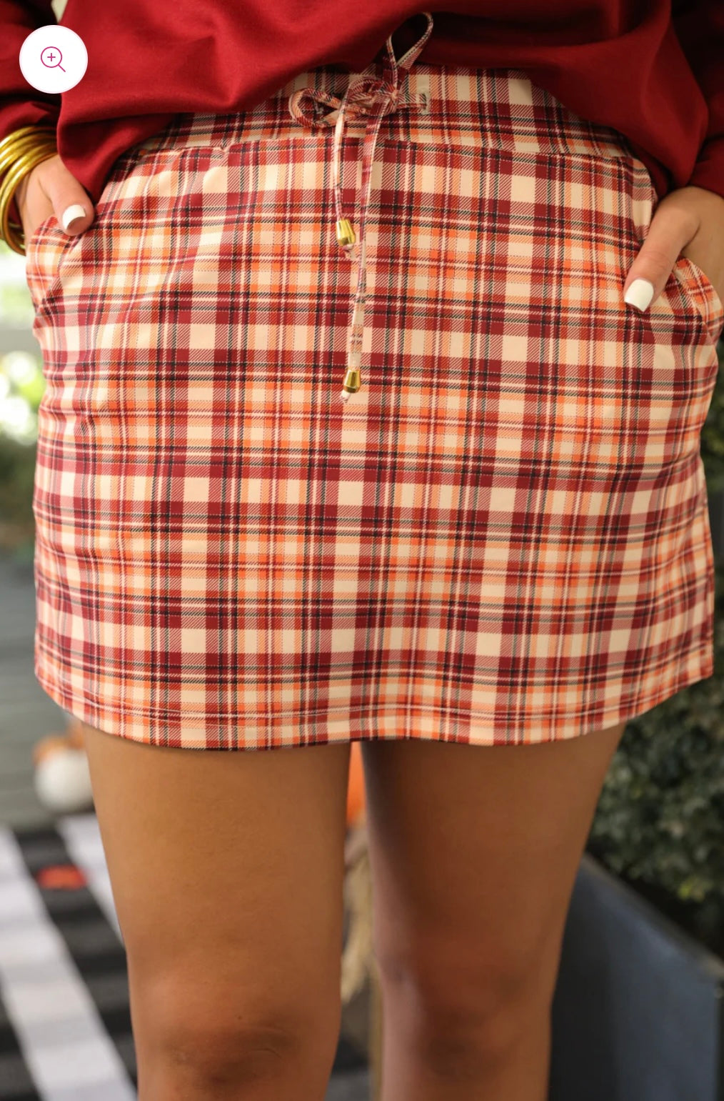 Thankful Plaid Skort