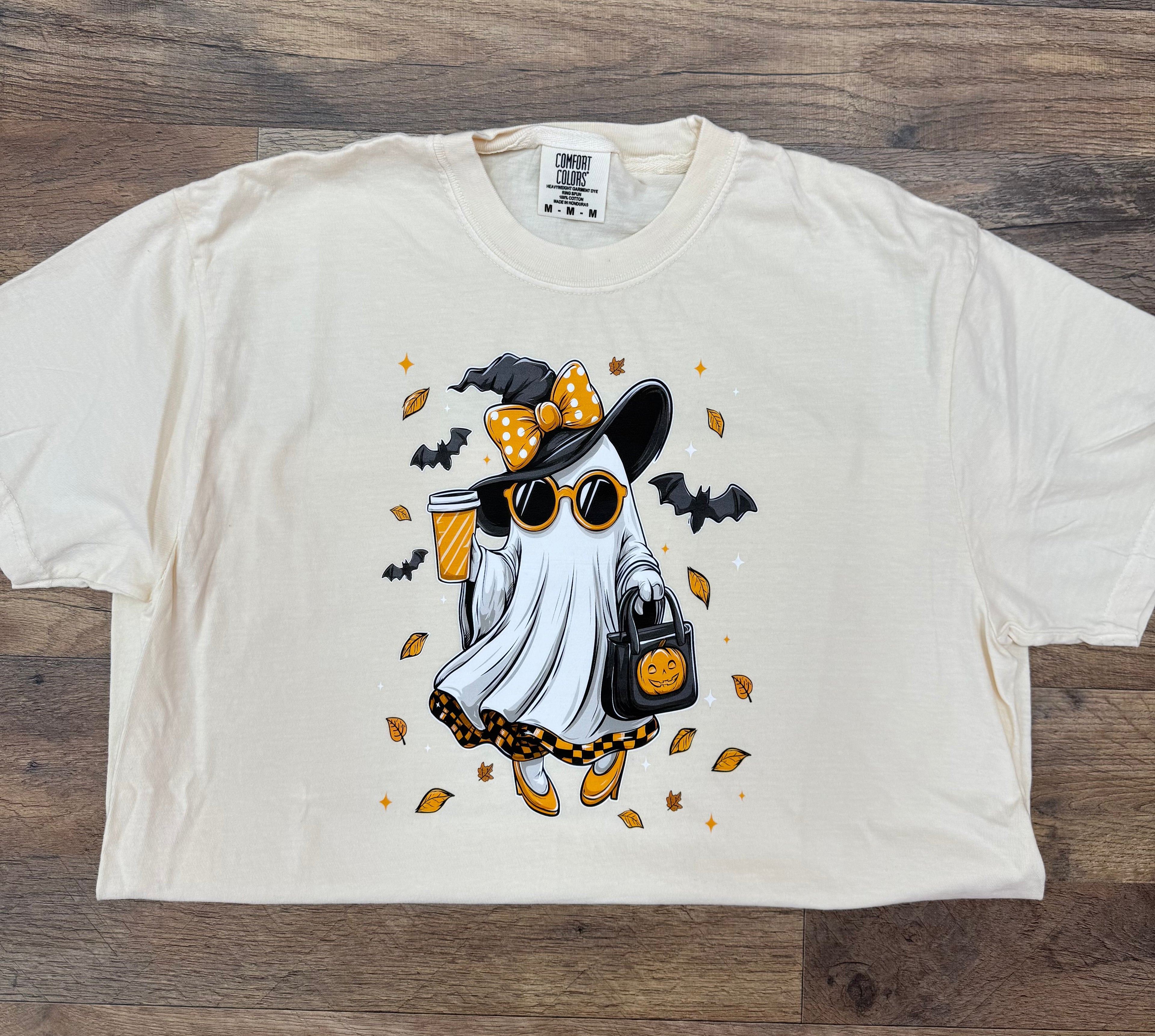 Halloween Ghost Comfort Color Tshirt