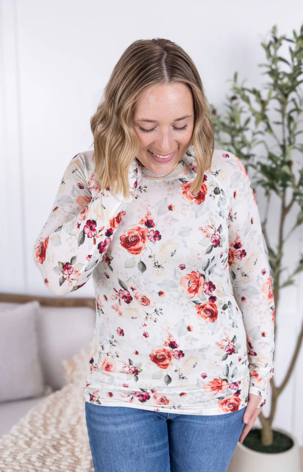 Pink Bloom Long Sleeve Top