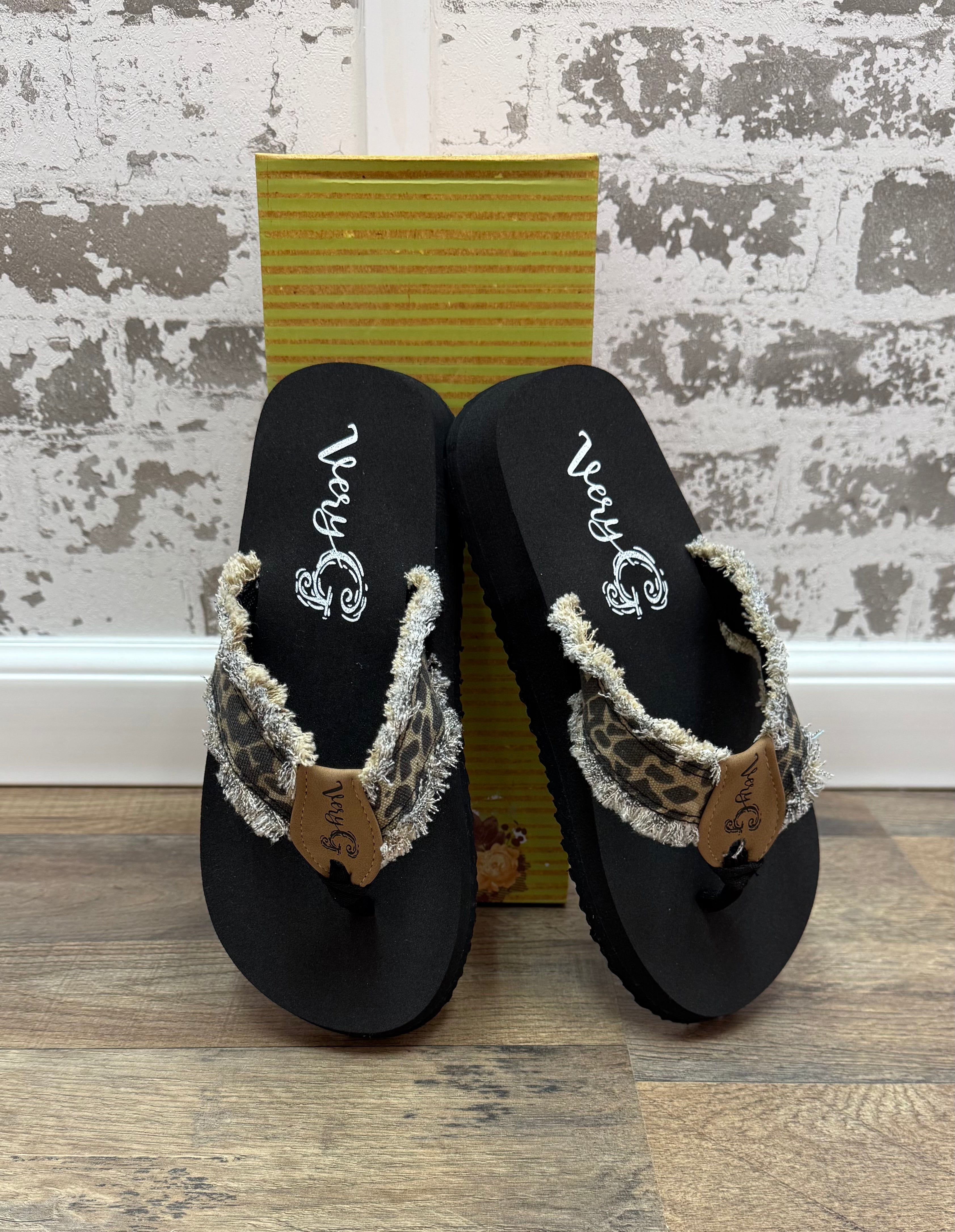 GJazz Leopard Flip Flop