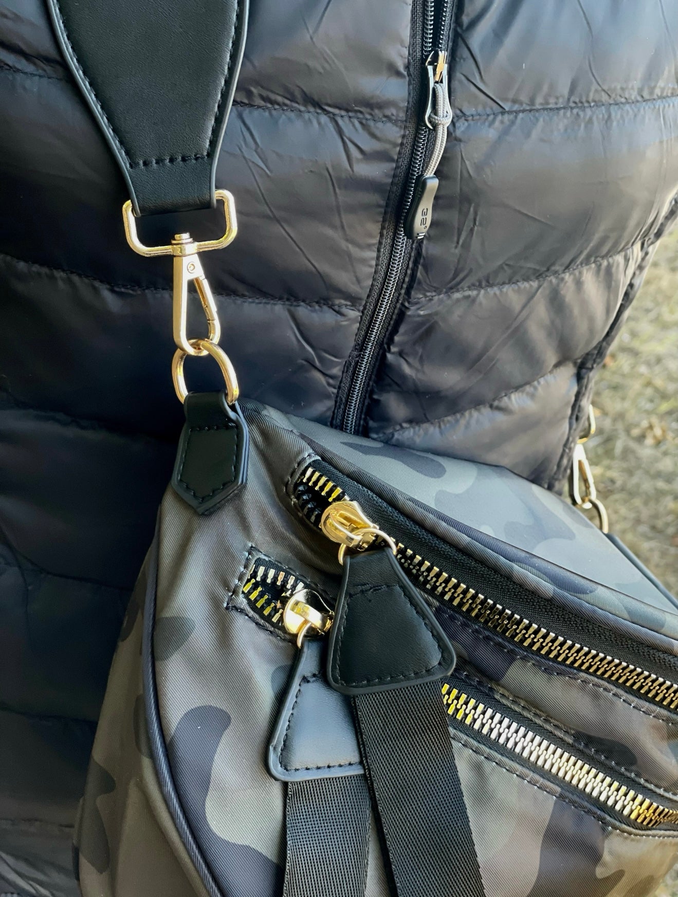 Farrah Fanny Pack Shoulder Sling Bag in Camo