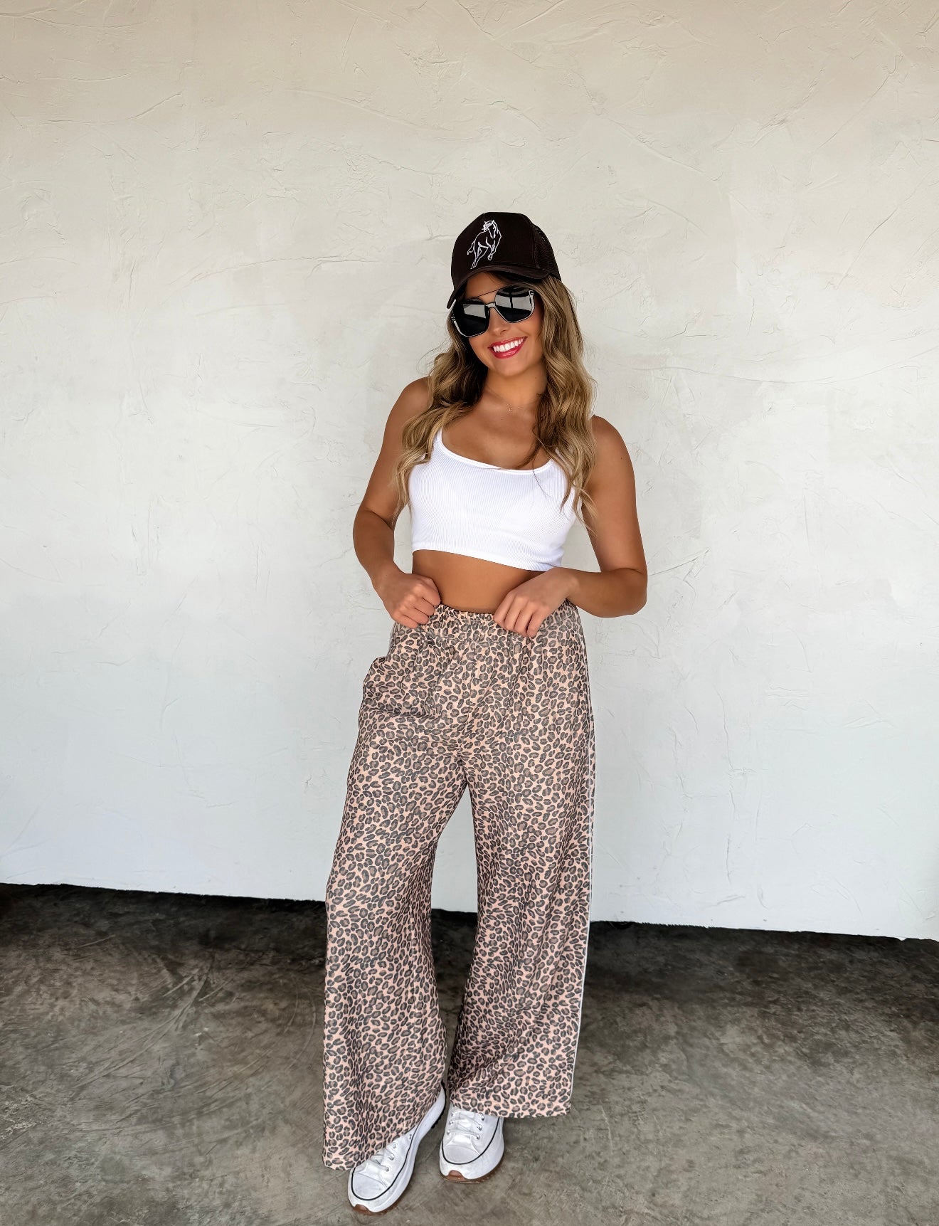 Floral & Cheetah Drift Away Joggers