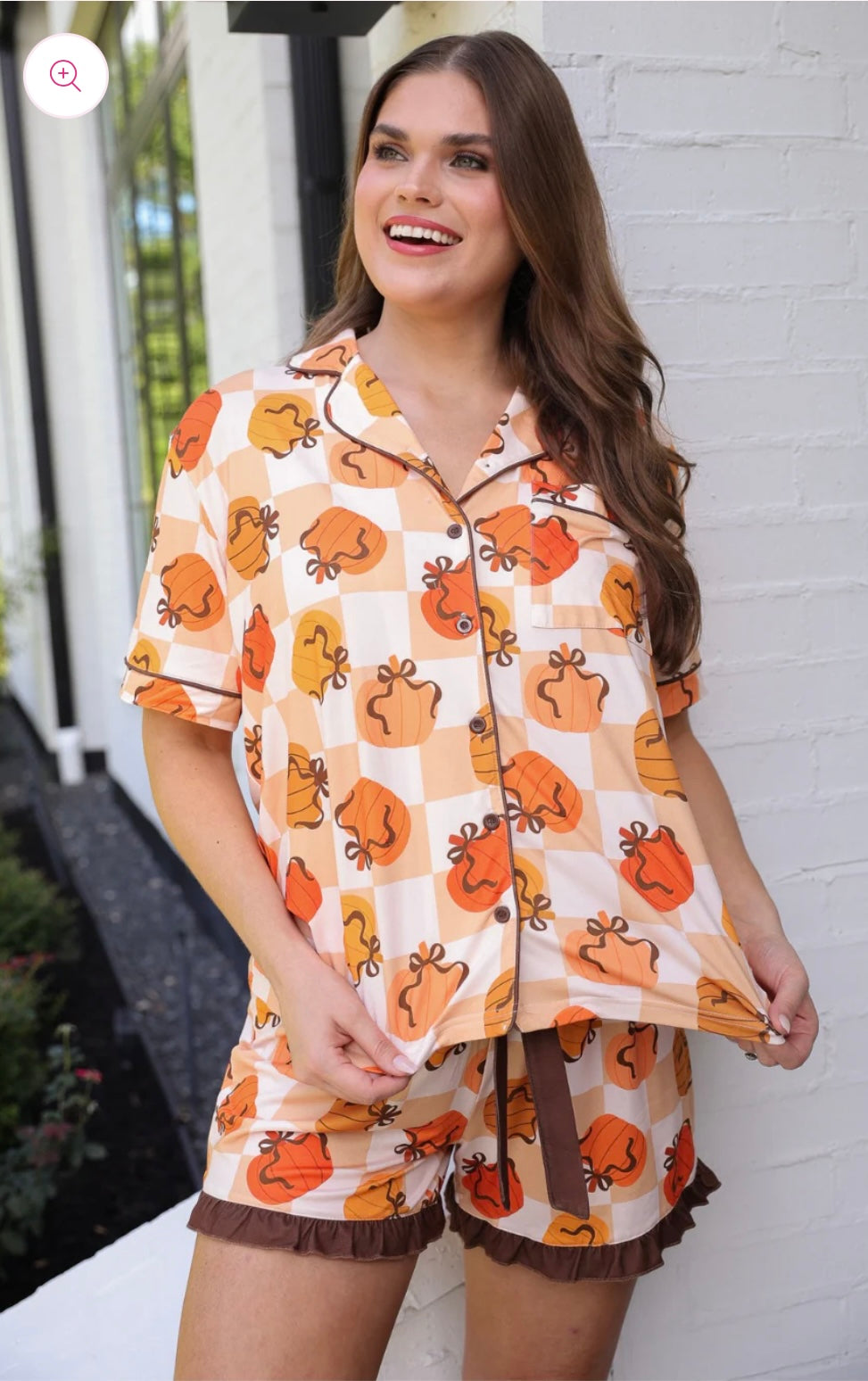 Harvest Hues Ruffle Pajama Set
