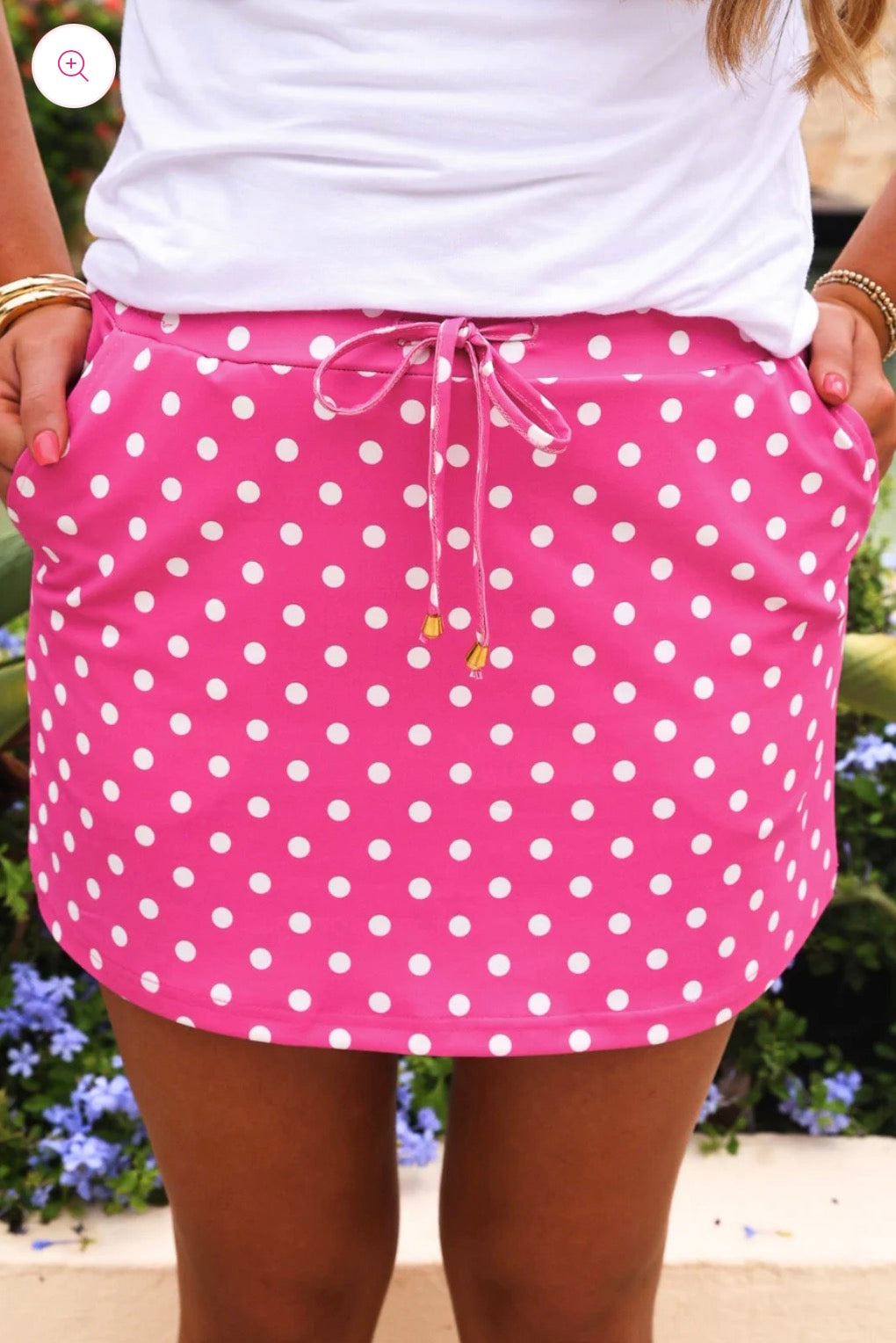Pink Polka Dot Skort