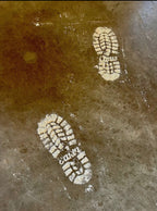 Santa Claus Footsteps Wooden Template