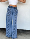 Groove On Checker Flare Pants