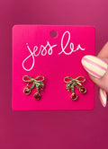 Cherry Bow Studs