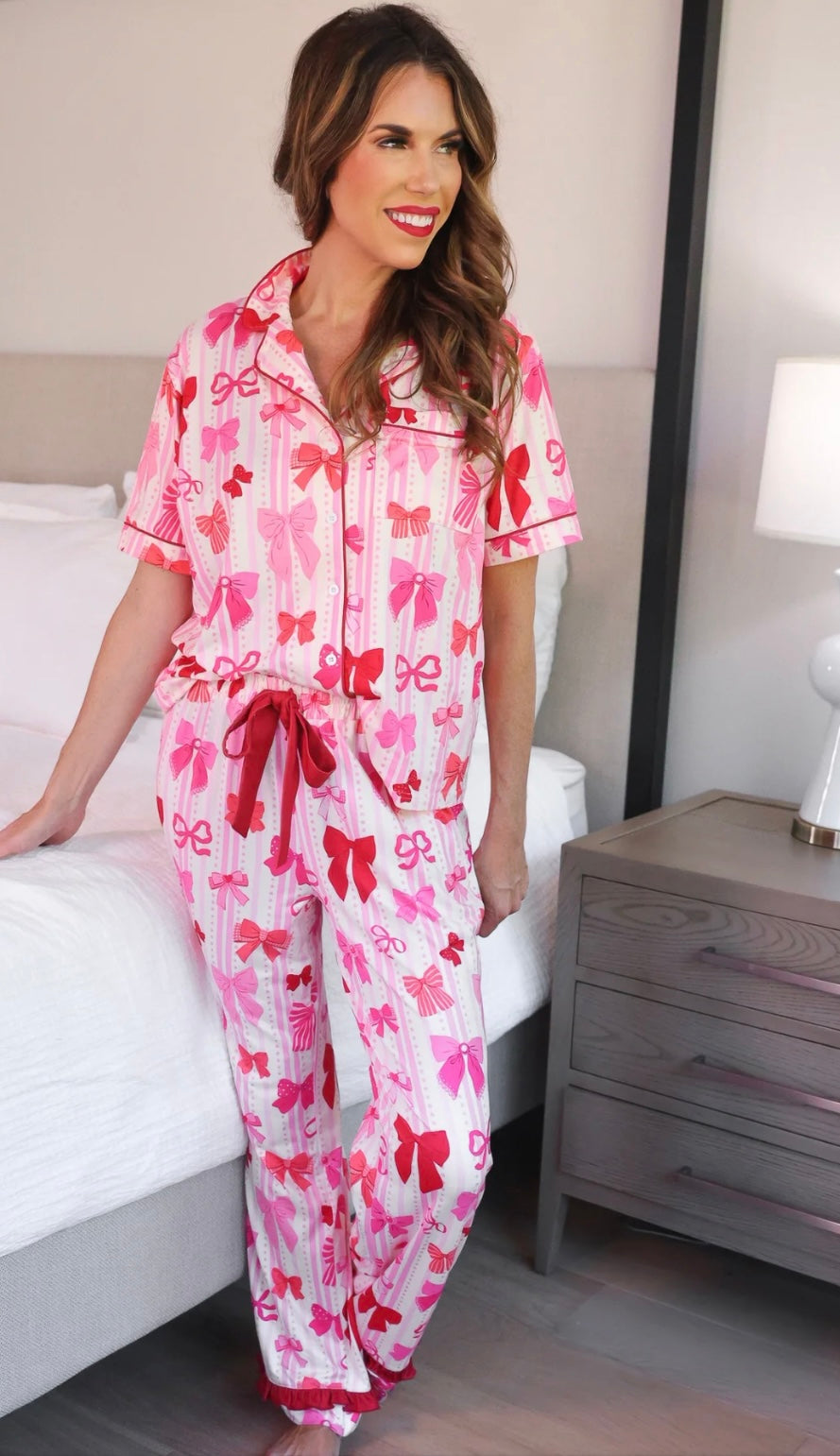 Bow Romance Pajama Set