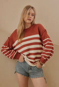 Stripe Loose Fit Sweater