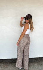 Floral & Cheetah Drift Away Joggers