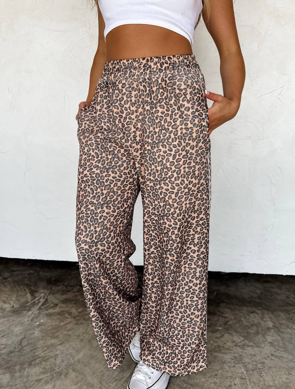 Floral & Cheetah Drift Away Joggers