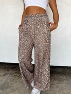 Floral & Cheetah Drift Away Joggers