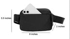 Nylon Belt Bag- Black Leopard