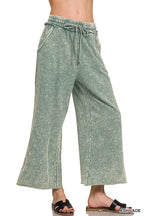 Acid wash French terry Pants w/ pockets