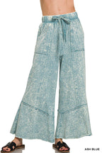 Acid wash French terry Pants w/ pockets