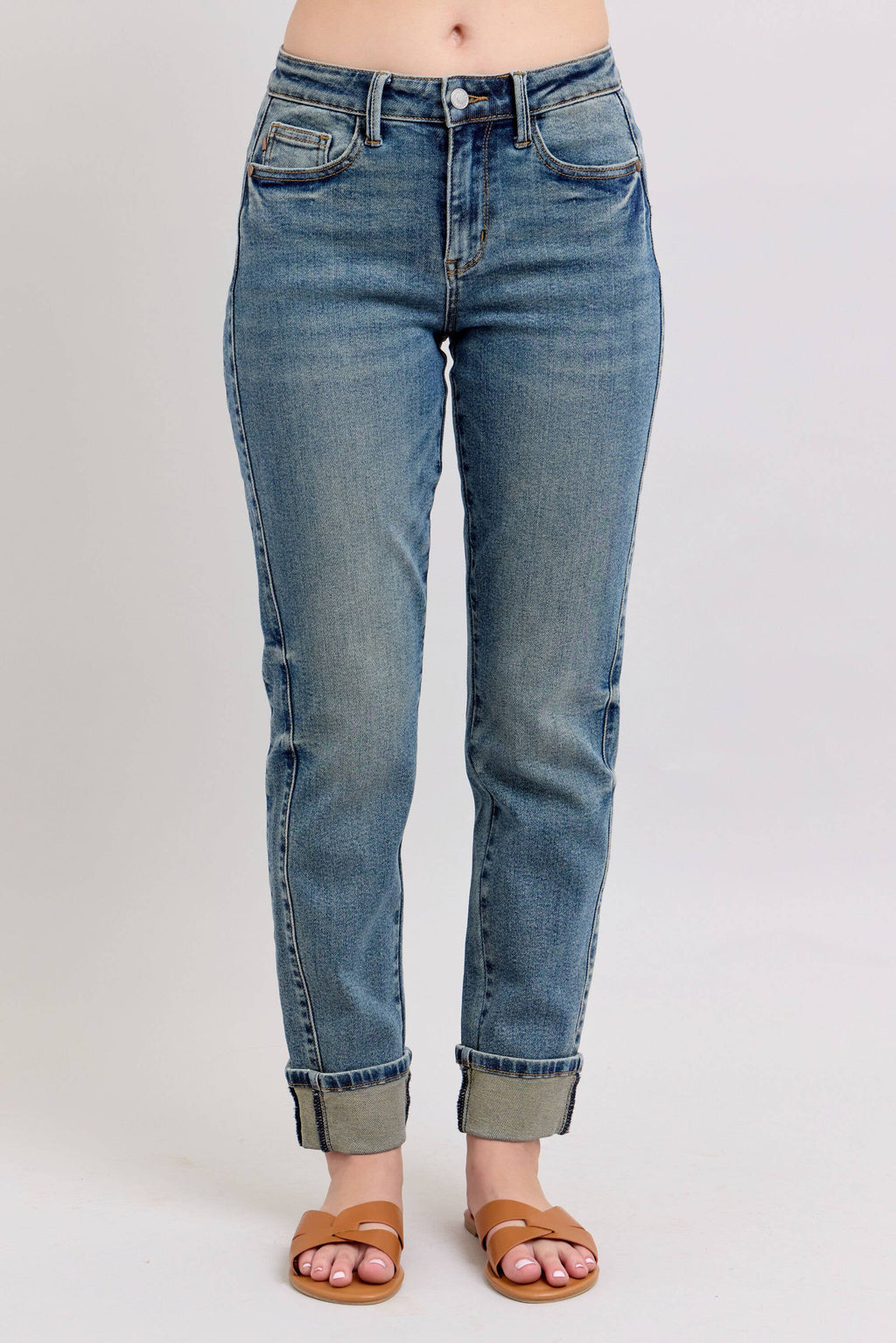 Vintage Wash SS Panel & Double Roll Cuff BF
