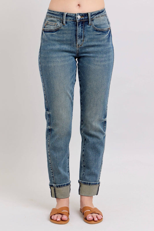 Vintage Wash SS Panel & Double Roll Cuff BF