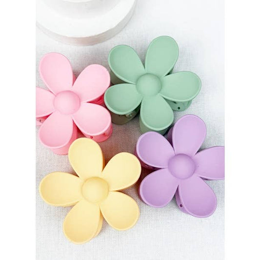Pastel Tone Daisy Hair Clips