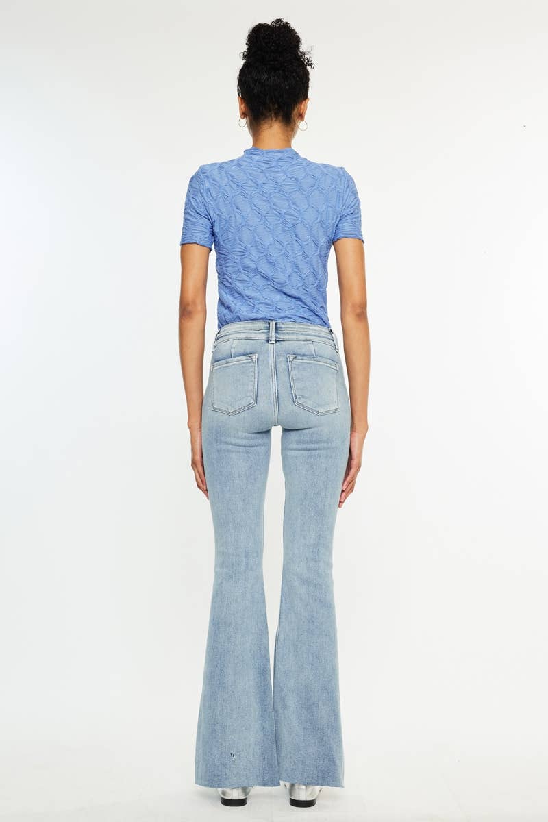 Kancan Midrise Flare Jeans Medium Wash