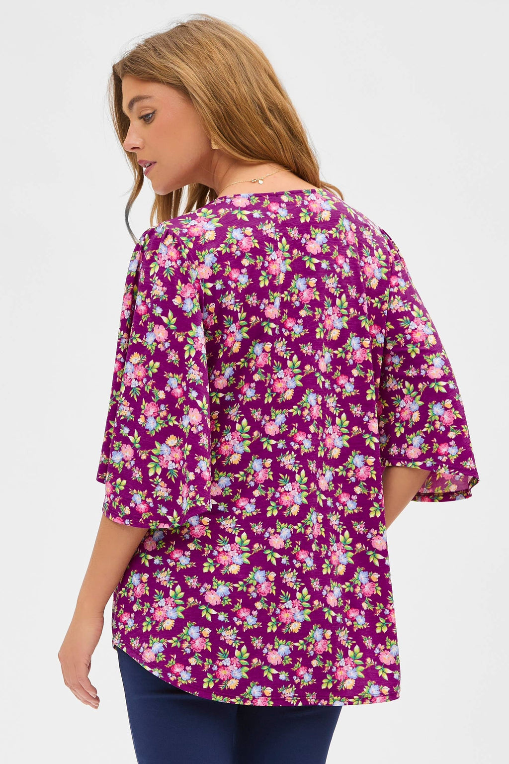 Floral Half Sleeve Cali Top