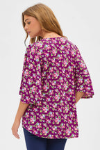 Floral Half Sleeve Cali Top
