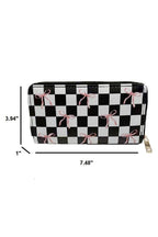 SI-27934 Trendy Bow Ribbon Vegan Leather Long Wallet