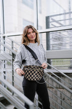 Farah Fanny Pack Shldr Sling Bag - Tan Checkered