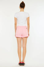 High Rise Short Light Pink Wash
