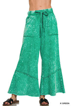 Acid wash French terry Pants w/ pockets
