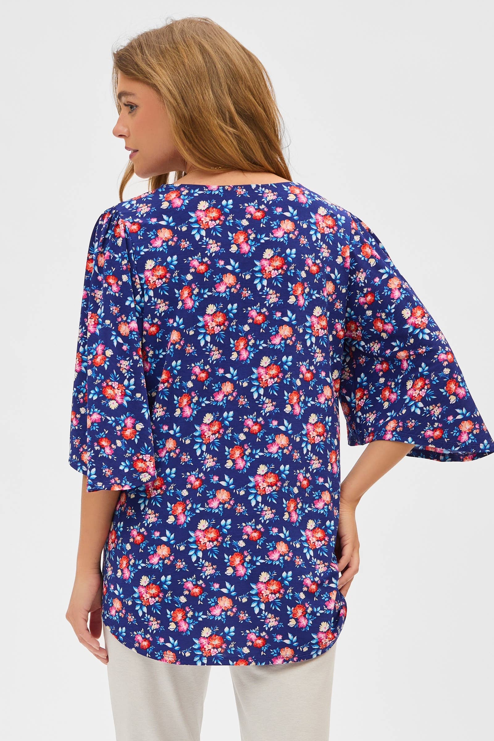 Floral Half Sleeve Cali Top