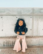 Barbie Denim Bell Bottoms - Distressed Pink