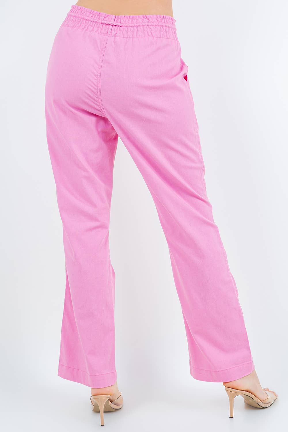 Oceanside Linen Blend pull up Pants