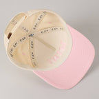 MINI Lettering Embroidery Two-Tone Baseball Cap For Kids
