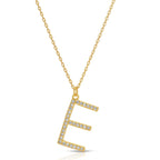 Large Pave Initial Pendants