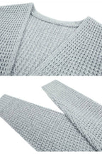 Casual Cable Open Front Cardigan Sweater