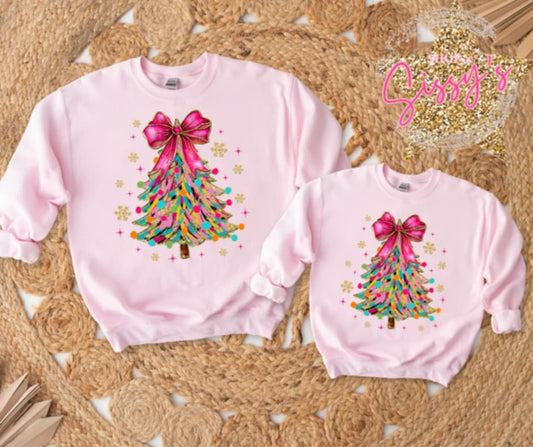 Pink Christmas Tree Shirts